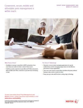 Mobile Print Pdf Cover, mobile print, Xerox, Document Xcellence, Barre, ON, Ontario, Xerox, Agent, Dealer, Reseler